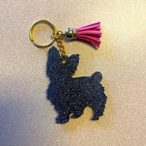 🎉🎉2x HP🎉🎉 Handmade Westie/Yorkshire Terrier Keychain - Picture 1 of 6